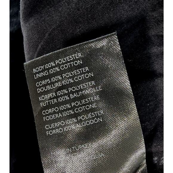 Maeve Shirt Womens XS Black Puff Sleeve Boho Crochet Cover Up Cutwork - Picture 10 of 11